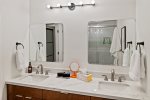 Double vanities in master bathroom